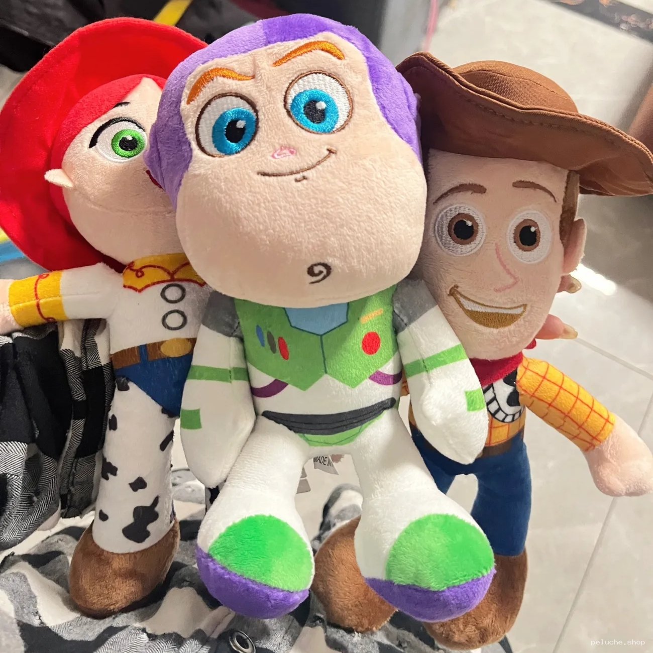 Peluches Toy Story - Woody, Buzz, Jessie - Collection complète