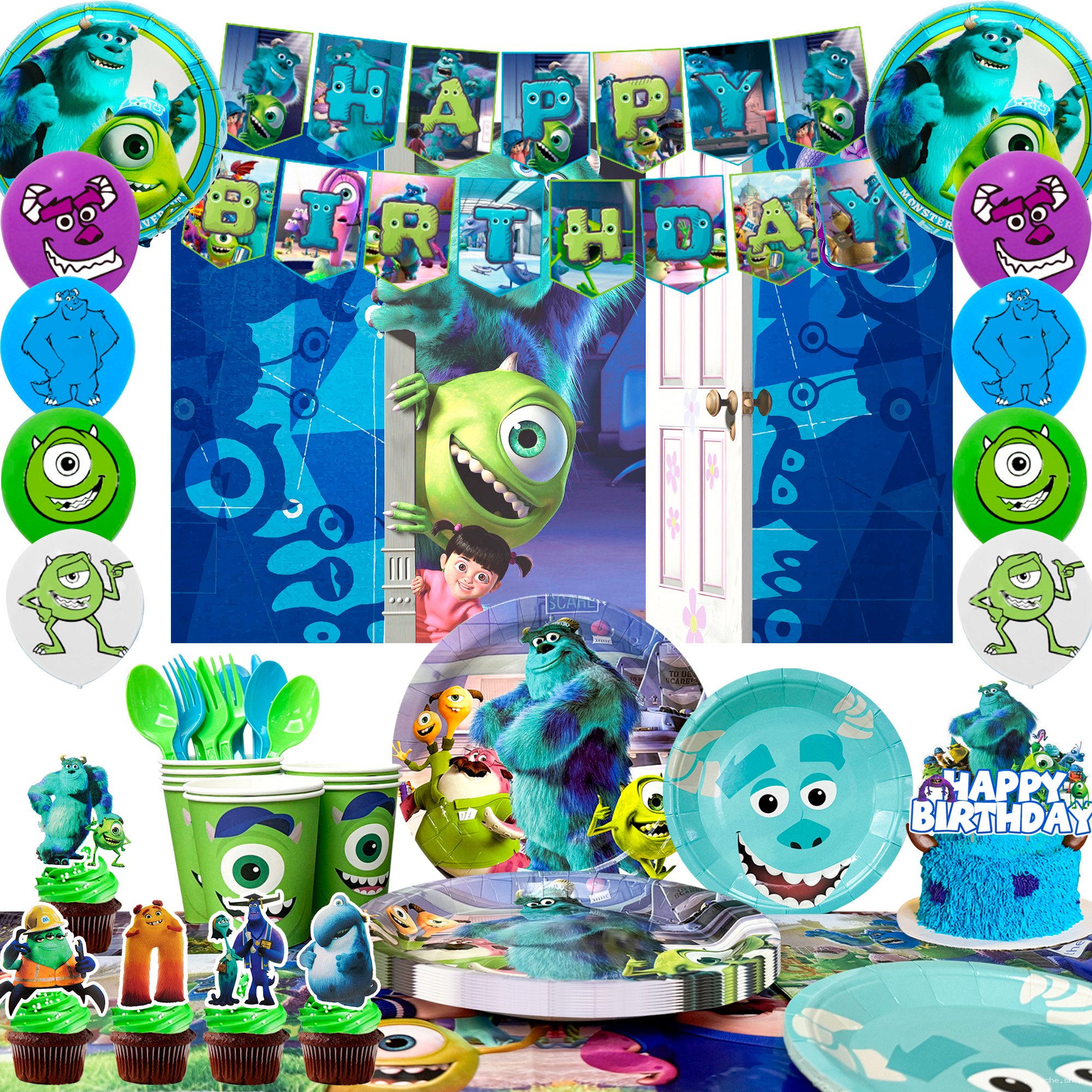 Décoration Anniversaire Monstres et Cie | Kit Fête Enfants