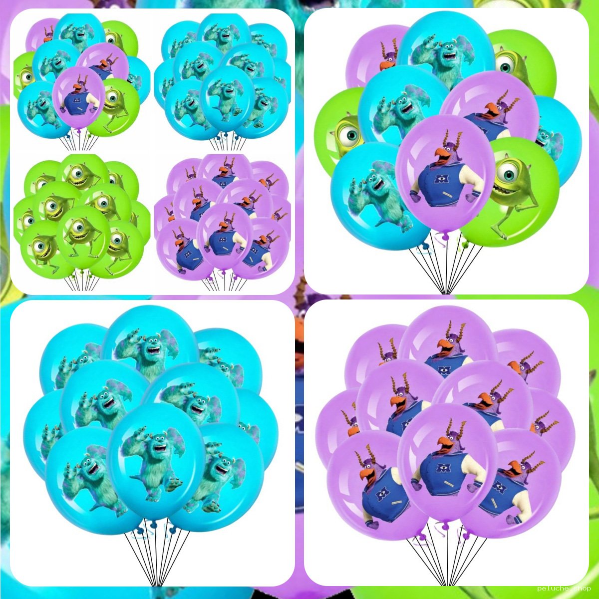 Ballons Anniversaire Monstres & Cie Sulley Mike Art