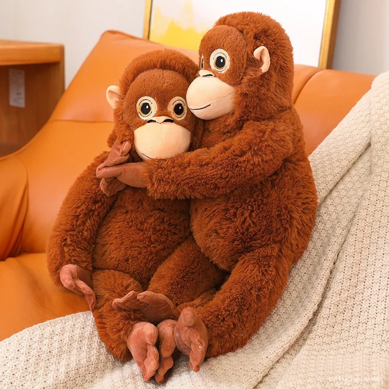 Peluche Orang-outan Câlin | Duo Doux et Réconfortant