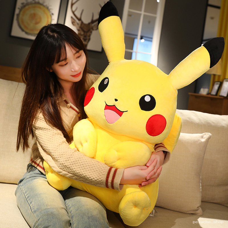 Grande Peluche Pikachu Officielle - Doudou Géant Pokémon