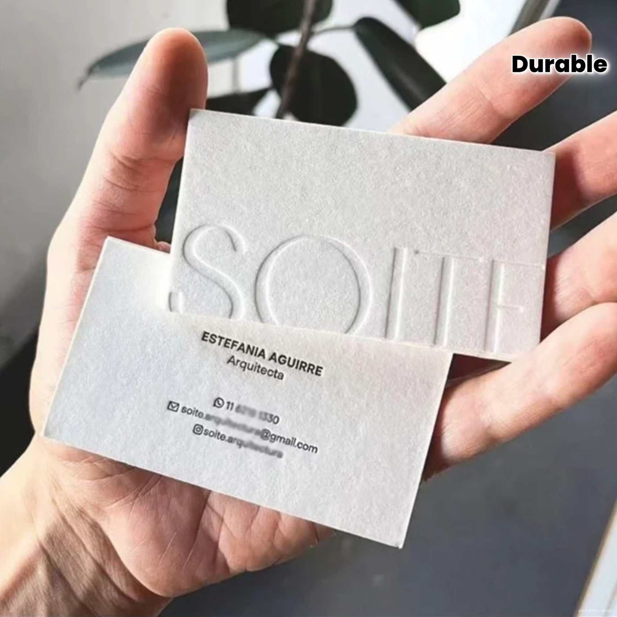 Cartes de Visite Gaufrées Durables | Design Élégant & Pro
