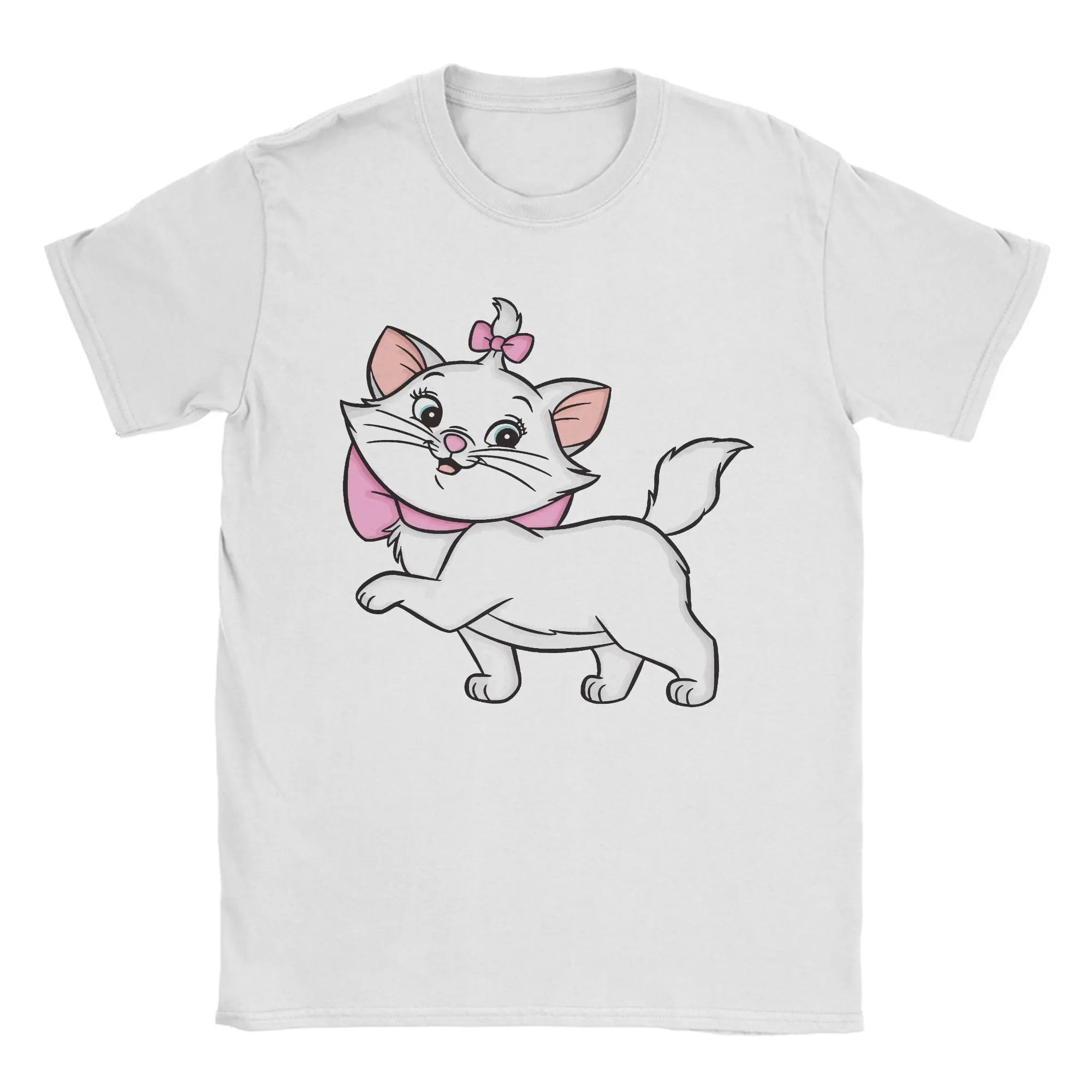 T-shirt Marie Les Aristochats Disney - Chat Adorable Blanc