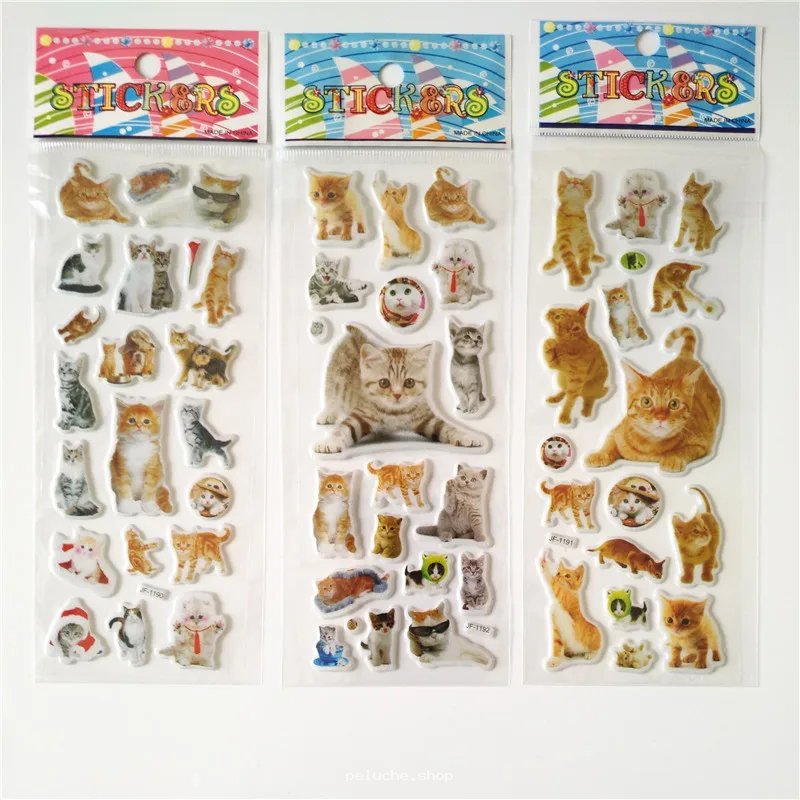Adorables Stickers Chats Mignons pour Décoration et Loisirs Créatifs