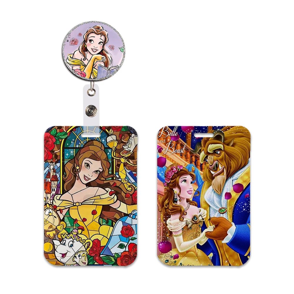 Porte-badge Rétractable La Belle et la Bête - Design Disney