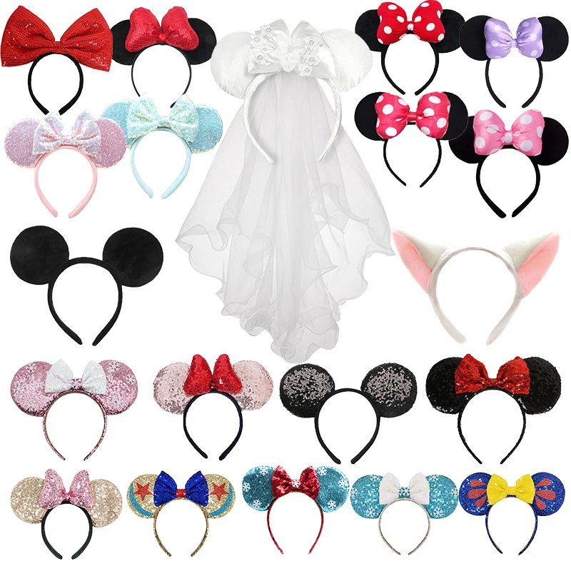 Serre-têtes Oreilles de Souris Paillettes et Mariage