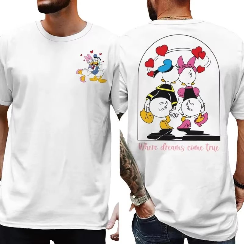 T-shirt Amoureux Donald & Daisy Disney - Rêves Réalisés