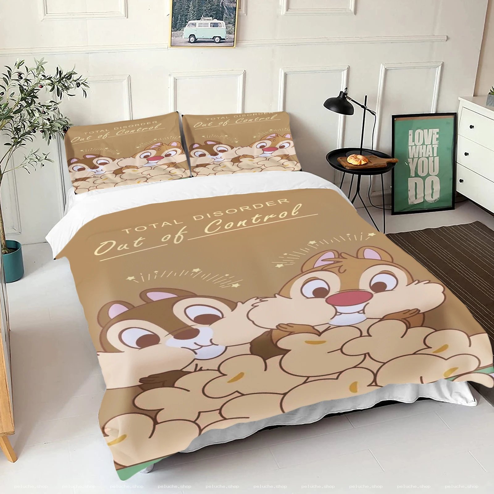Parure de Lit Tic et Tac Disney "Total Disorder" - Enfant Adulte