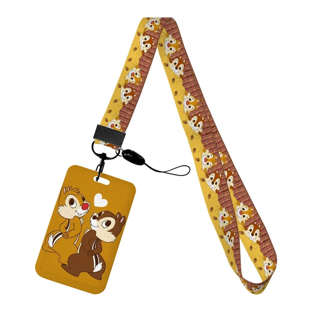 Lanière Porte-Badge Tic et Tac Disney – Jaune & Mignon