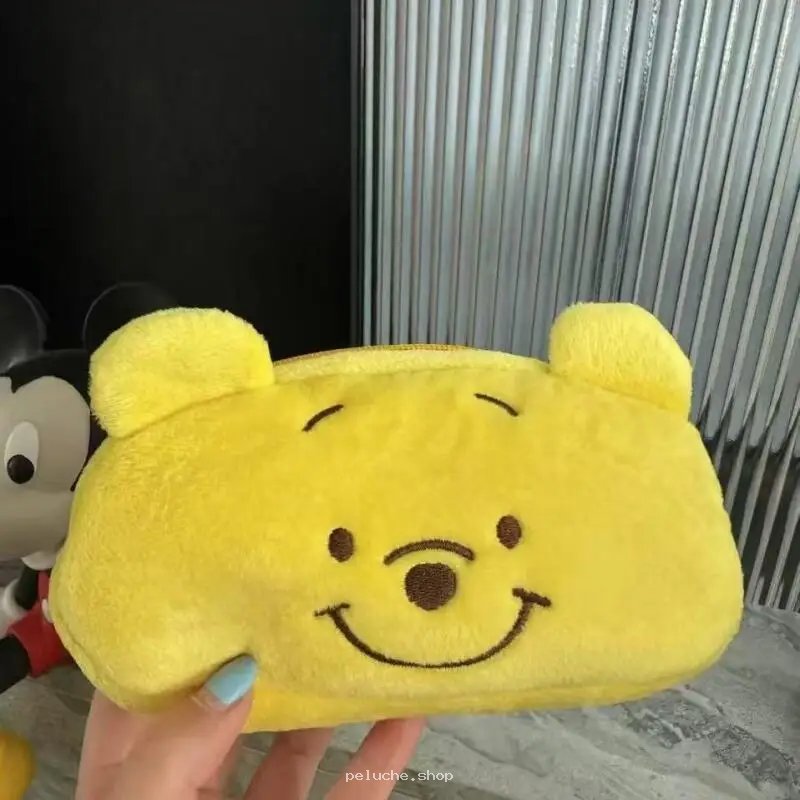 Trousse Peluche Winnie l'Ourson Jaune - Étui Doux et Mignon