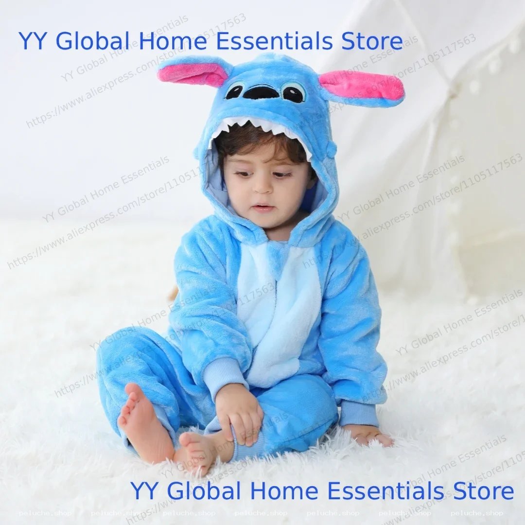 Pyjama Combinaison Bébé Stitch Bleu Doux - Confort & Fun