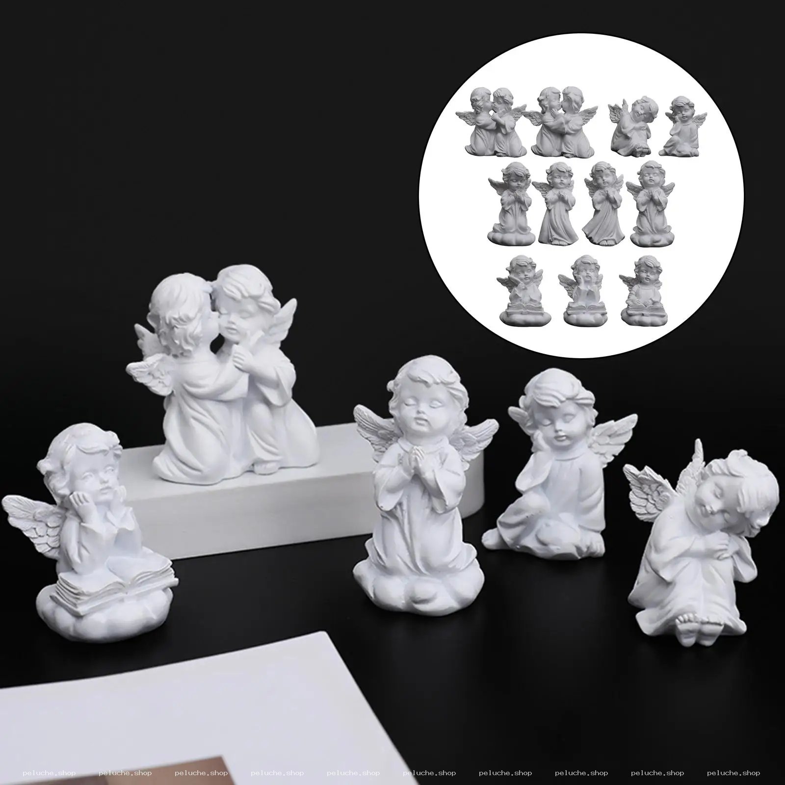 Figurines d'Anges Blanches | Décoration Douceur & Céleste