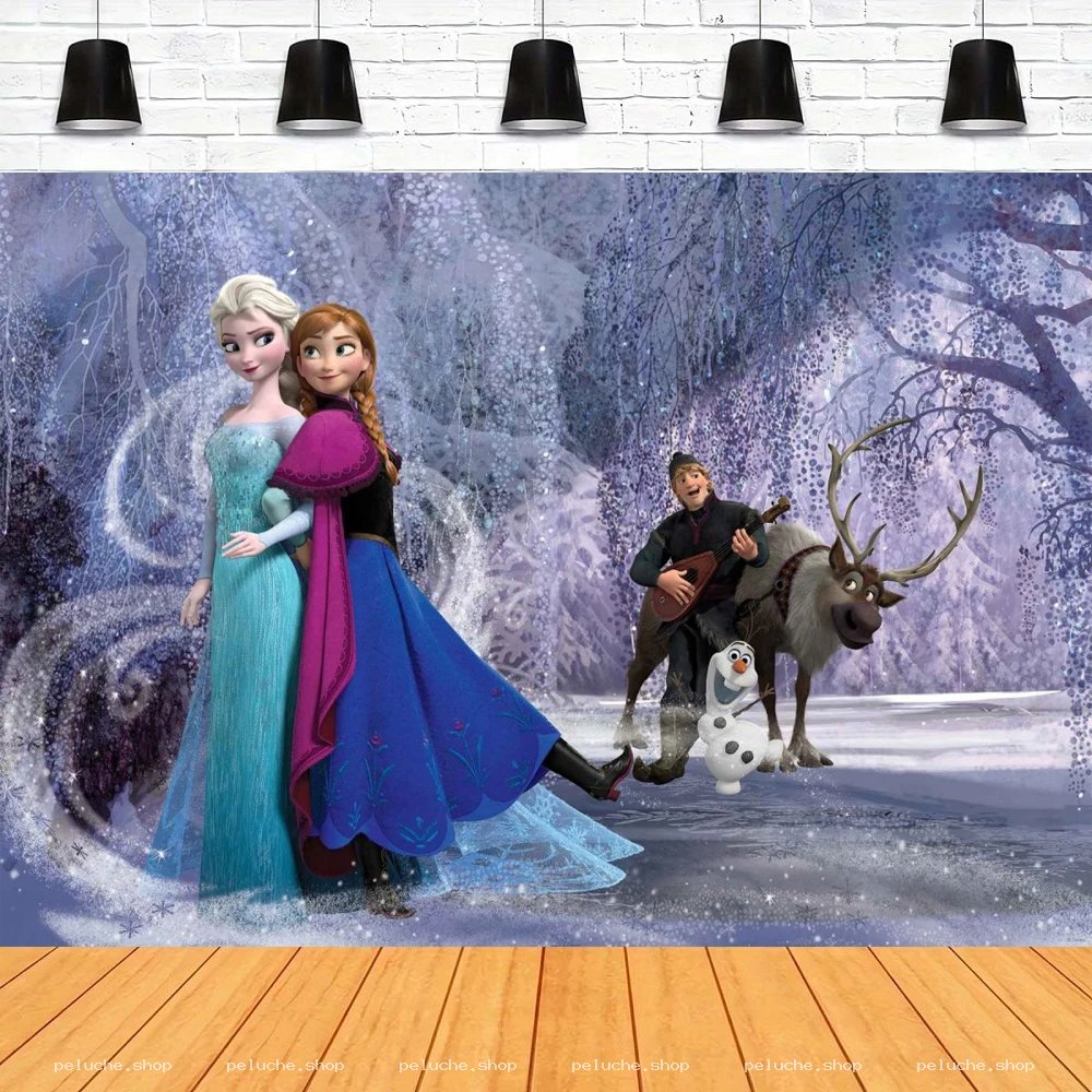 Décor La Reine des Neiges : Elsa, Anna, Kristoff & Amis