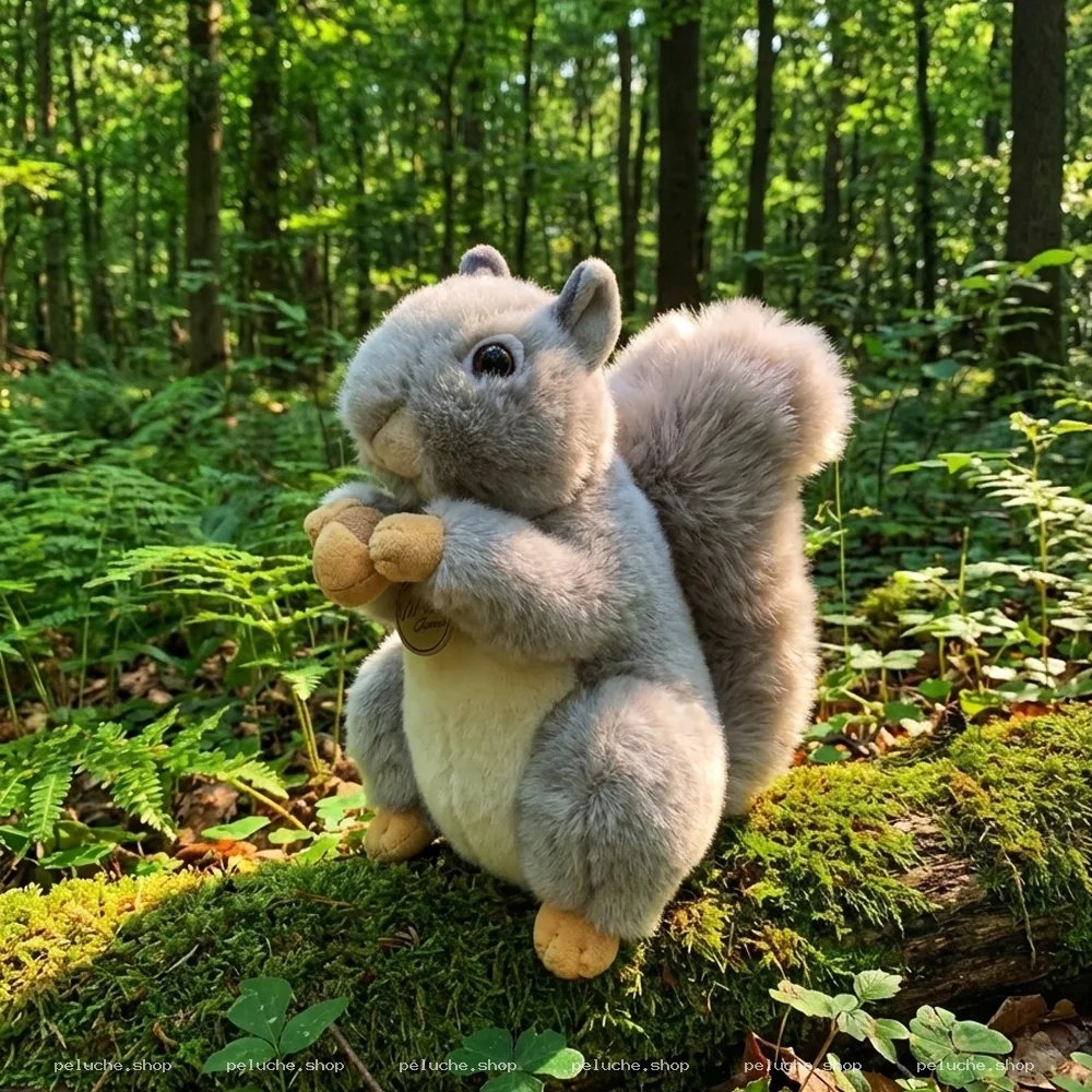 Peluche Écureuil Réaliste – Douceur et Charme de la Forêt