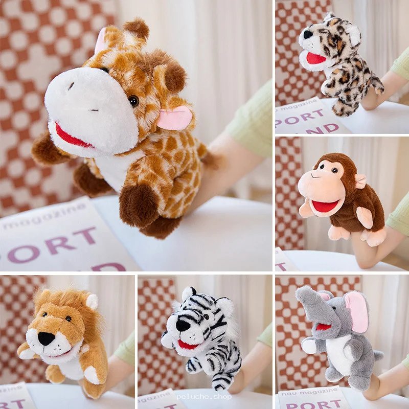 Peluches Marionnettes à Main Animaux Douces pour Enfants