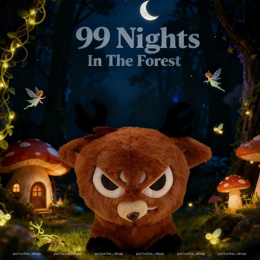 Peluche Cerf Grincheux 99 Nuits Forêt Magique | peluche.shop