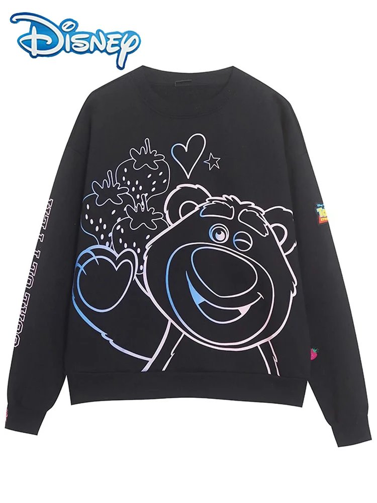Sweatshirt Lotso Toy Story Disney | Noir avec Fraises