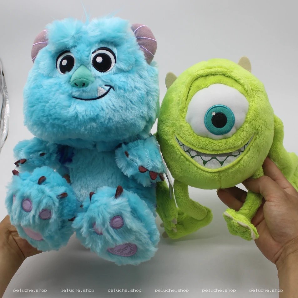 Peluche Sulley et Mike Wazowski - Monstres & Cie Disney
