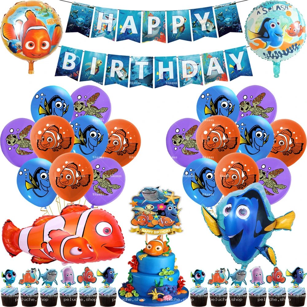 Kit Anniversaire Le Monde de Nemo & Dory - Déco Fête Océan