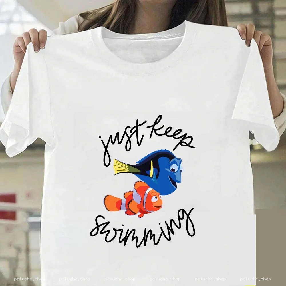 T-shirt Dory Nemo "Just Keep Swimming" - Motivation Disney