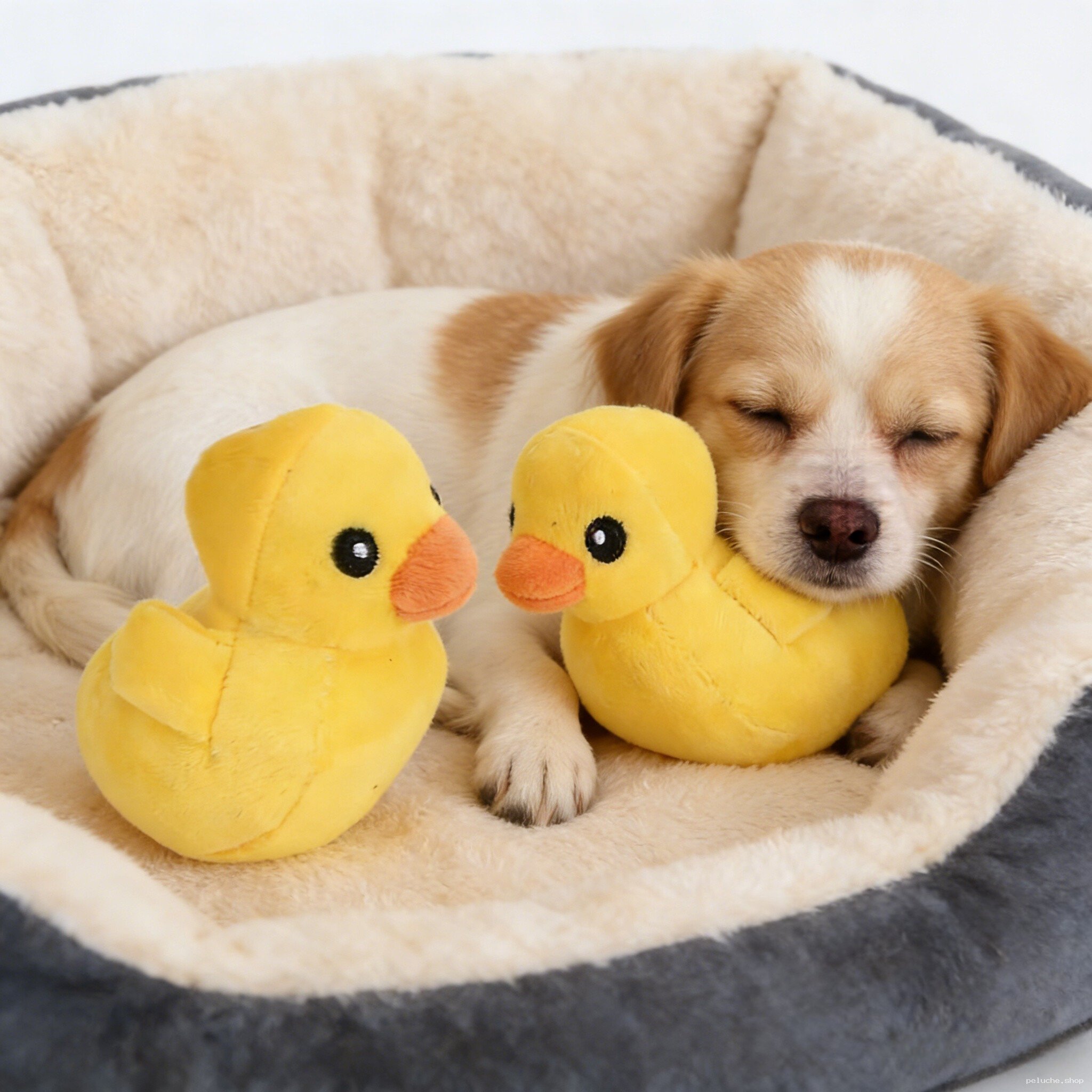 Panier Chien Douillet avec Jouets Canard - Confort Ultime Chiot