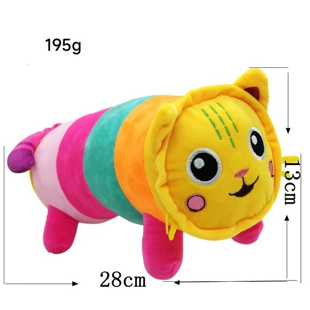 Peluche Chenille Chat Colorée - Jouet Doux et Lumineux