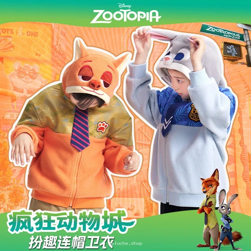 Survêtement à capuche Zootopie Nick Wilde Judy Hopps Enfants