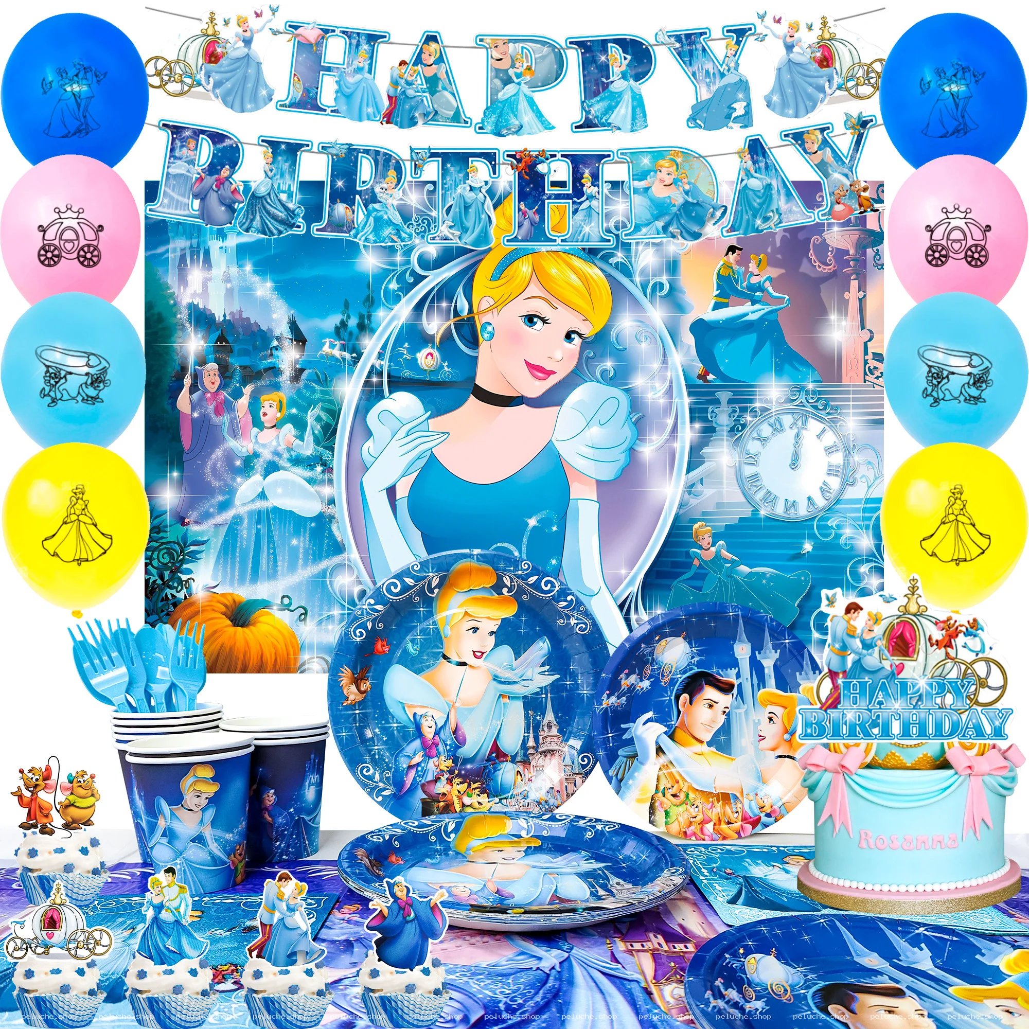 Décoration Anniversaire Cendrillon - Fête Magique Princesse