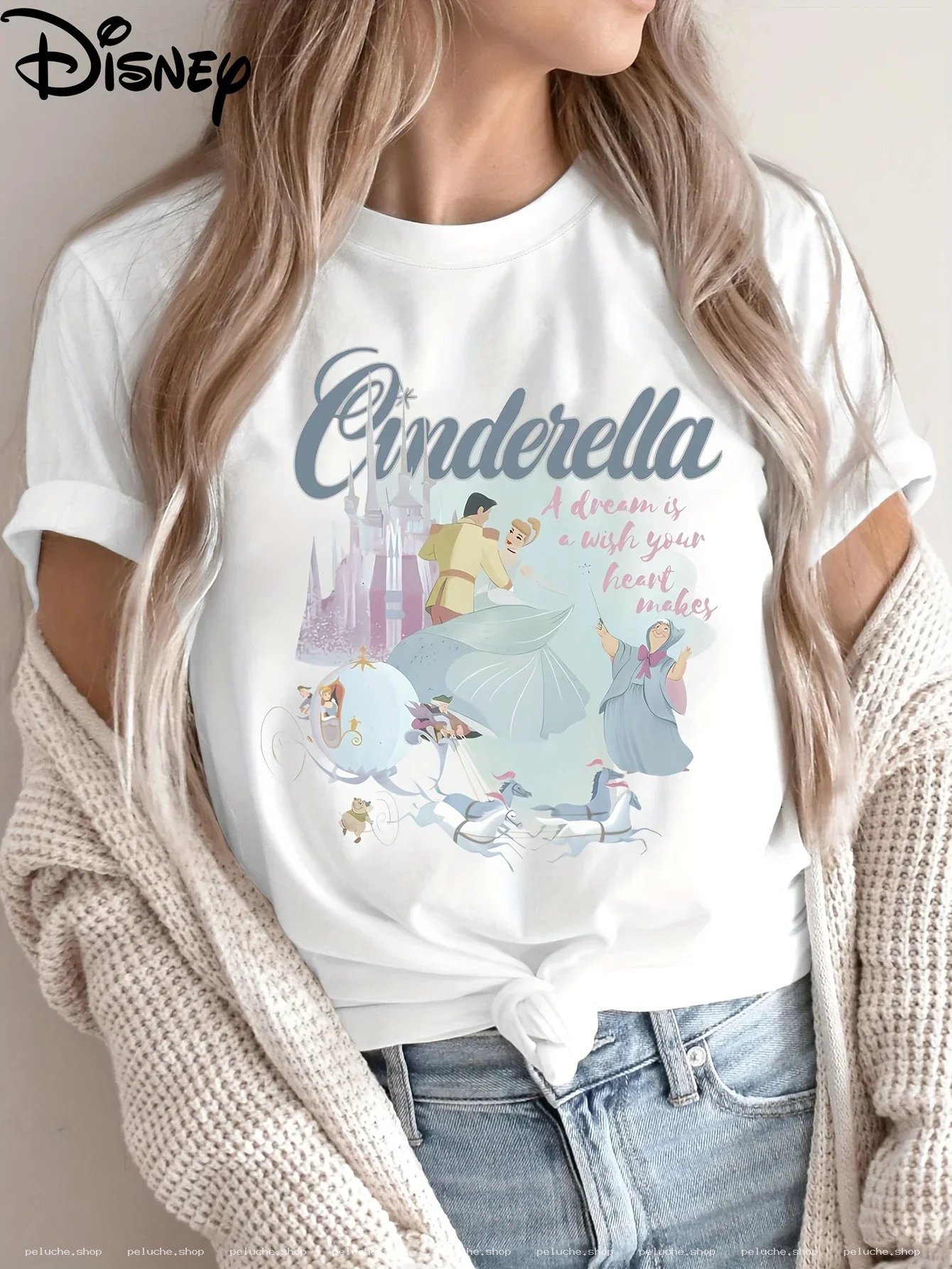 T-shirt Cendrillon Disney | Un rêve est un souhait