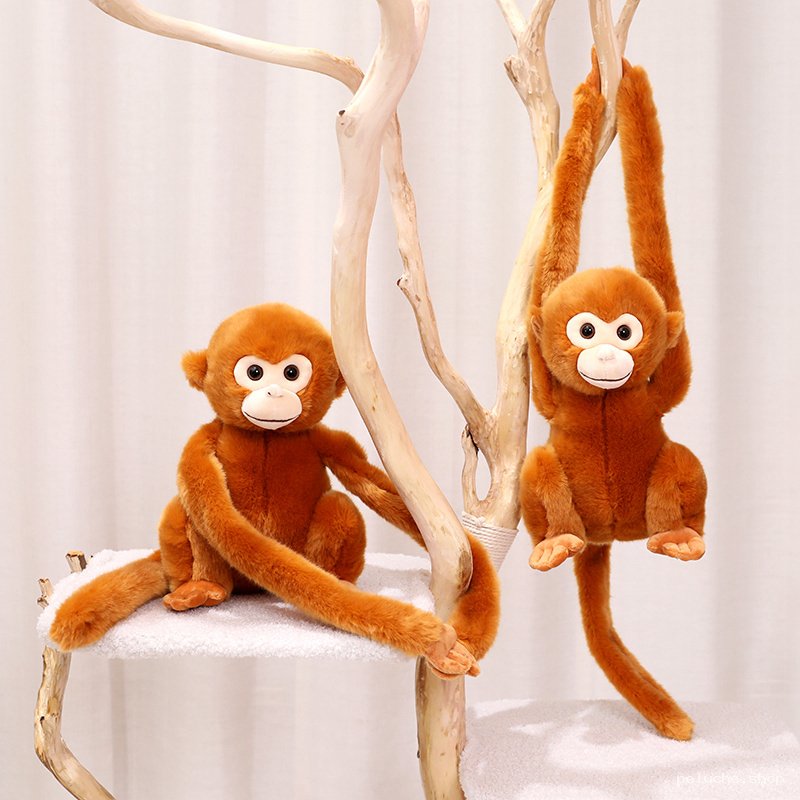 Peluche Singe à Longs Bras | Doudou Doux pour Enfants