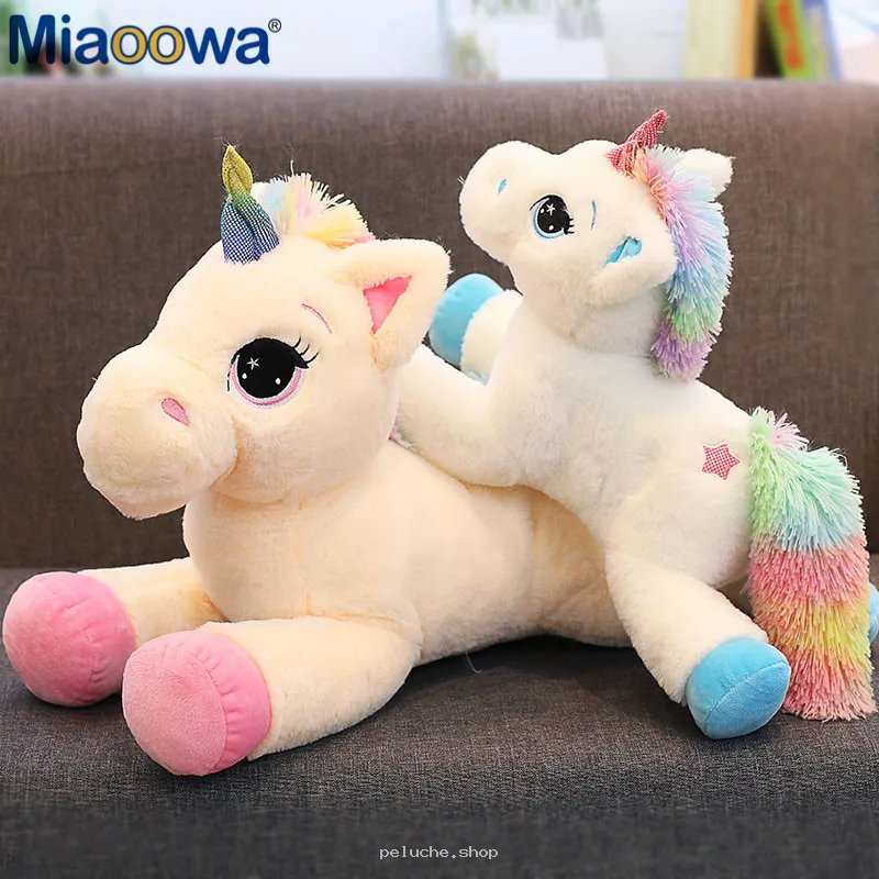 Peluche Licorne Arc-en-ciel Miaoowa Douce et Câline