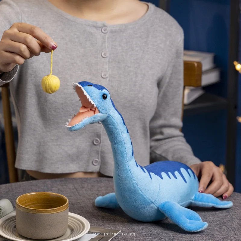 Peluche Dinosaure Bleu Mignon - Jouet Doux Enfant et Bébé