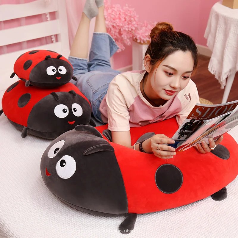 Peluche Coccinelle Géante & Douce - Cadeau et Déco
