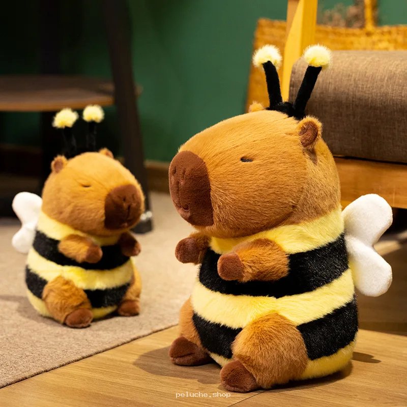 Peluche Capybara Abeille - Douce et Adorable