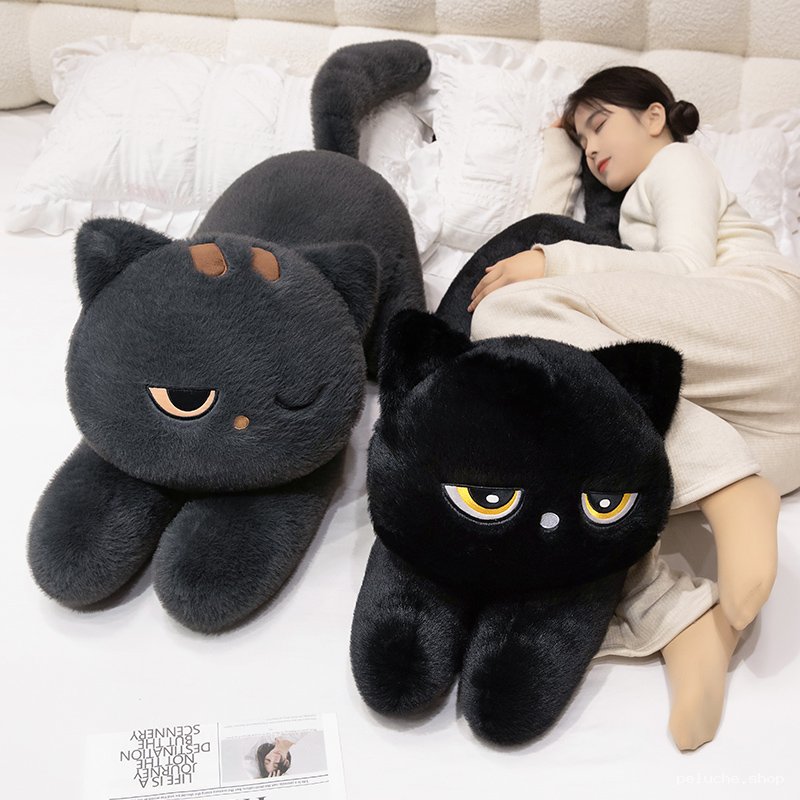 Peluche Chat Géant Doux | Coussin Moelleux Original