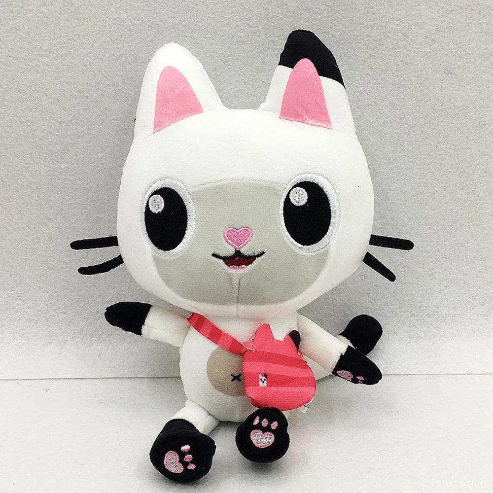 Peluche Gabby's Dollhouse Chat Blanc Pandy Pattes - Cadeau Enfant