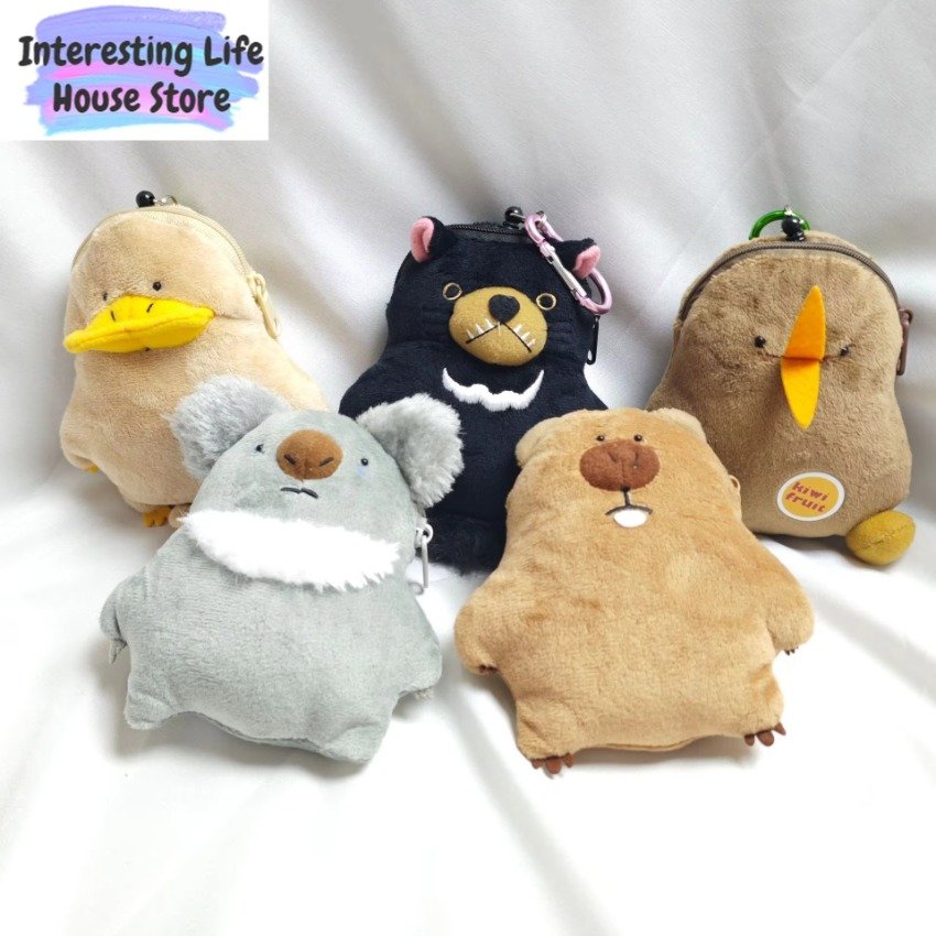 Pochettes Peluche Animaux Porte-monnaie & Porte-clés Mignons