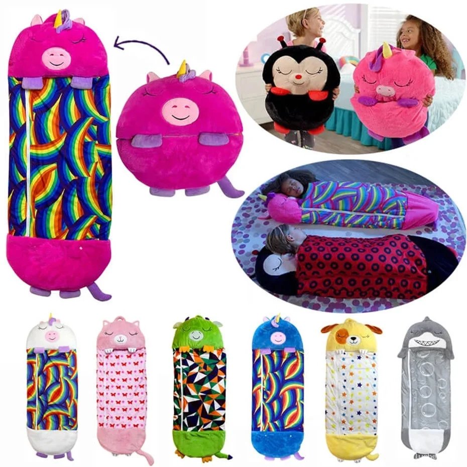 Sacs de Couchage Animaux Peluche pour Enfants - Jouer et Dormir