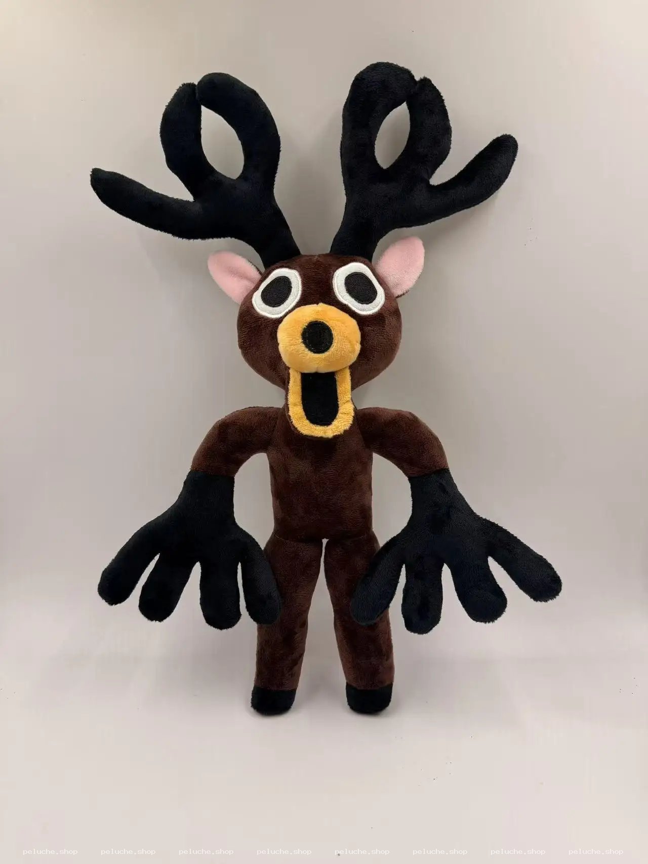 Peluche Cerf Marron Effrayant | Doudou Unique & Amusant