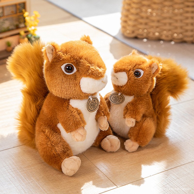 Écureuil en Peluche Douce – Jouet Mignon pour Enfants