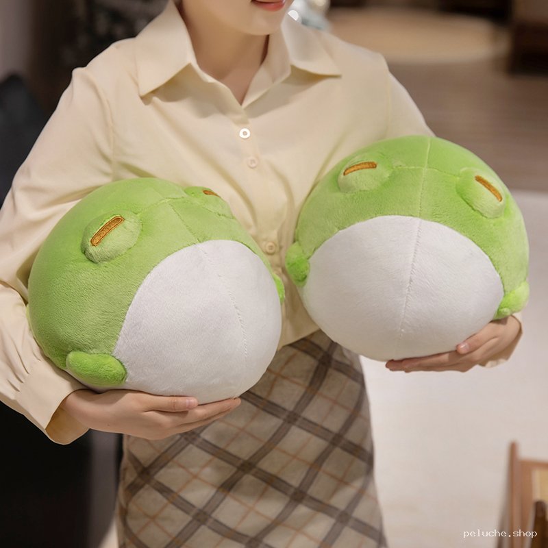 Peluche Grenouille Ronde Kawaii - Douce et Mignonne