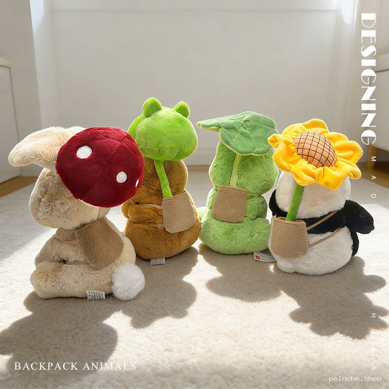Peluche Animaux Sac à Dos Mignonnes | Doudou Naturel