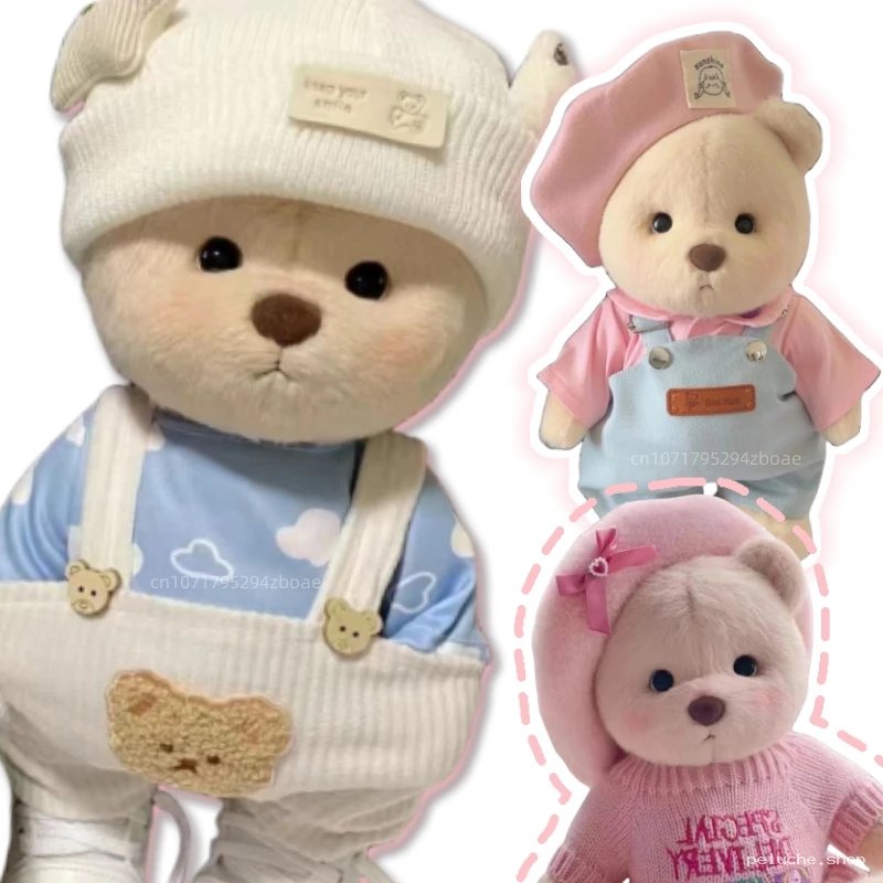 Adorables Ours en Peluche Habillés - Doux Cadeau Enfant et Bébé
