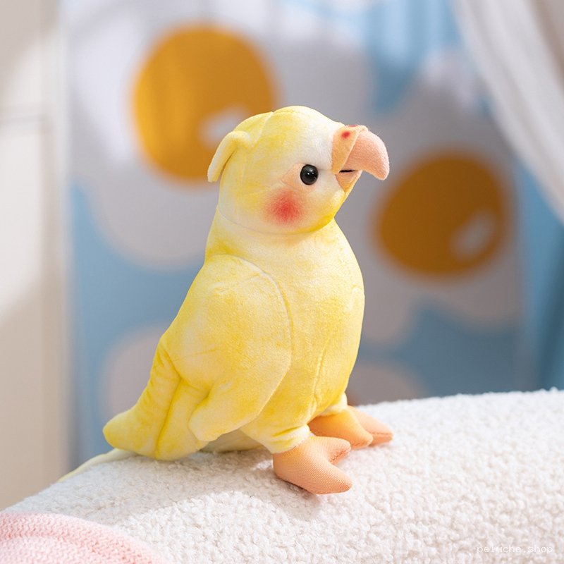 Peluche Perroquet Calopsitte Jaune - Douce et Mignonne