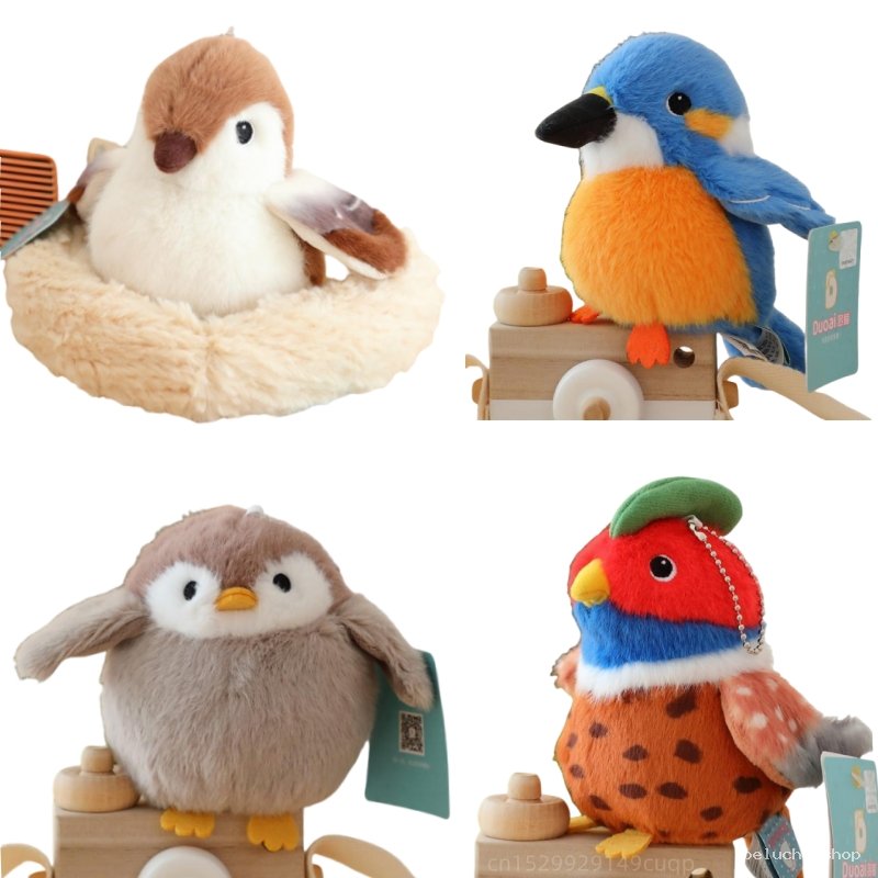 Collection Peluches Oiseaux Mignonnes | Jouets Doux & Éducatifs