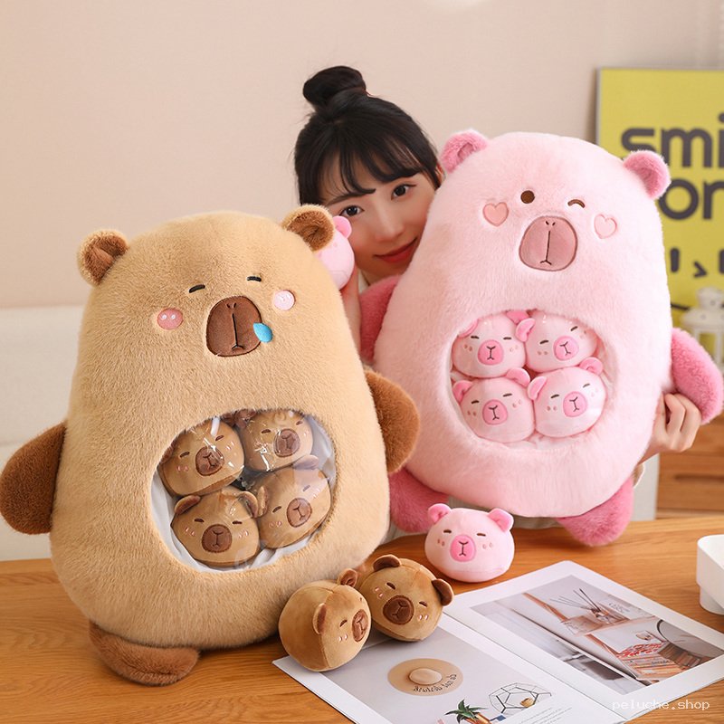 Peluche Ourson Géant avec Mini Oursons Amovibles | Doudou Douillet