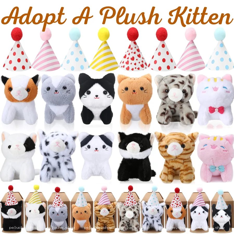 Adoptez un Chaton en Peluche - Doux et Adorable