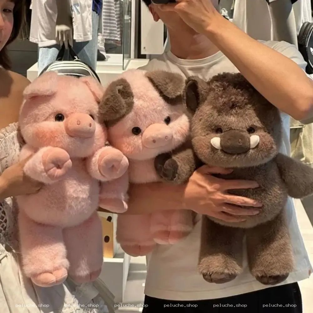 Adorables Peluches Cochon Rose et Sanglier Doux - Idée Cadeau