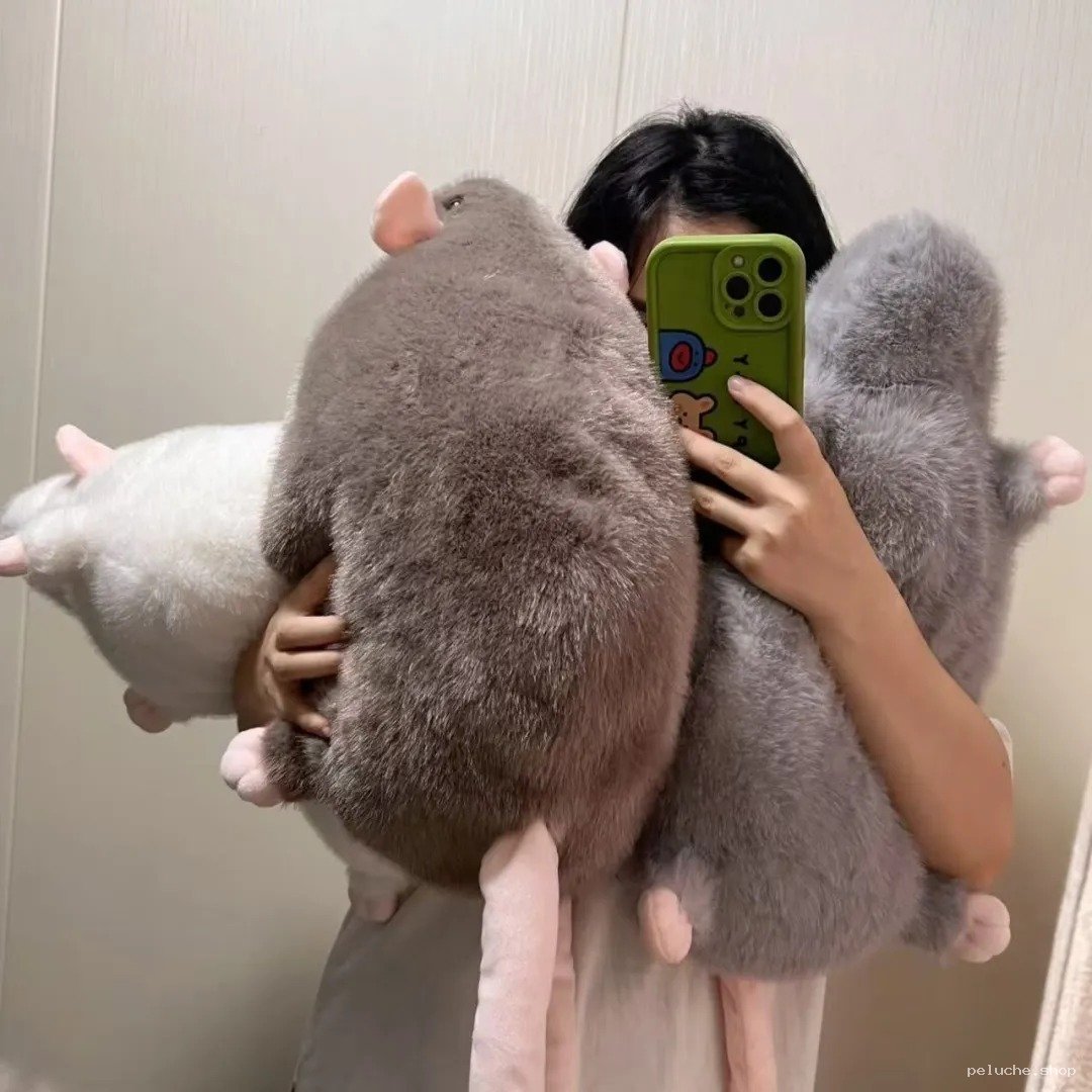 Peluche Rat Réaliste Géant – Douceur et Confort Absolu