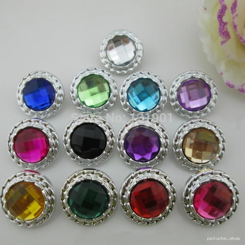 Boutons Décoratifs Strass Multicolores | Pierres Fantaisie